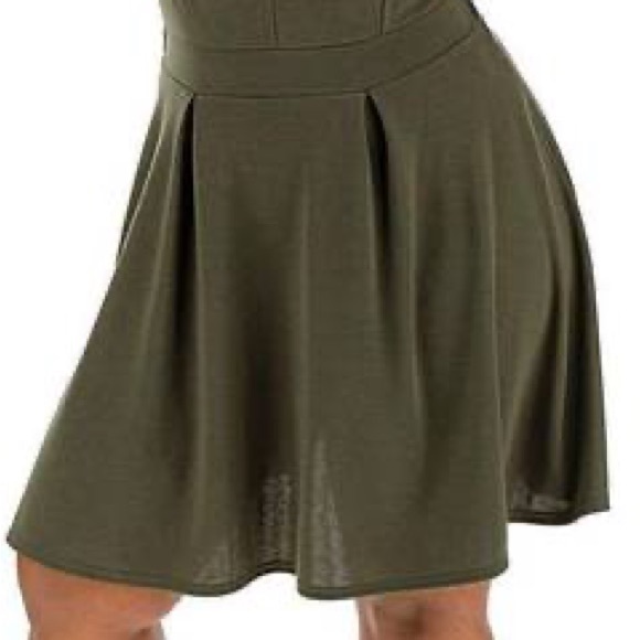 Simply Be Women's Khaki Zip Front Pinafore Dress - Picture 3 of 4